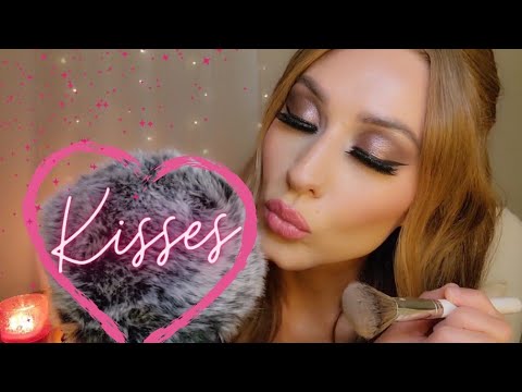 ASMR Custom Video Winner #2 💋✨️(kisses, mouthsounds, fluffy mic brushing)