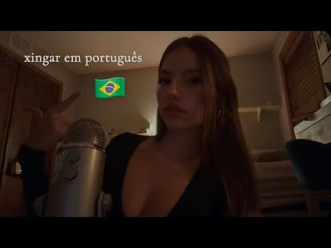 Asmr how to swear in Portuguese | Asmr como xingar em Português
