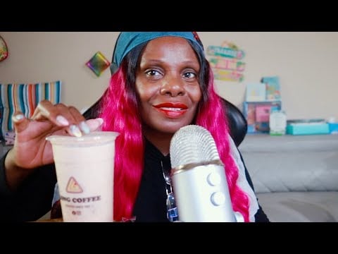 Strawberry banana Smoothie Treat ASMMR Sounds