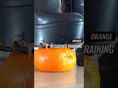 Soul Saviours vs. Orange! Oddly Satisfying Ankle Boots Crushing Food! ASMR