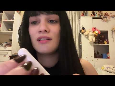 ASMR dia de noiva! - Cabelo Make. Sons de boca, pente e toques na tela! 
