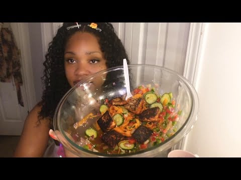 ASMR Crunchy Carrot Salad Mukbang