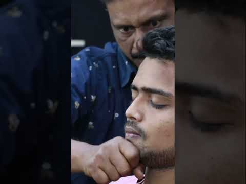 4 Times Neck Cracking And Ear Cracking ASMR | Oil Head Massage ASMR #shorts