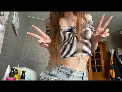 АСМР звуки одежды и тела 🌸 Fabric and Skin Scratching with Long Nails