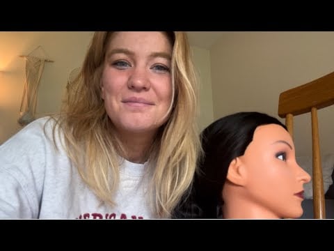 LOFI ASMR: Talking while brushing & playing with hair 🫧✨