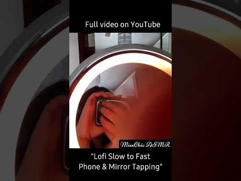 ASMR SLOW TO FAST CAMERA & MIRROR TAPPING ⏪⏩ #shorts #cameratapping #phonetapping