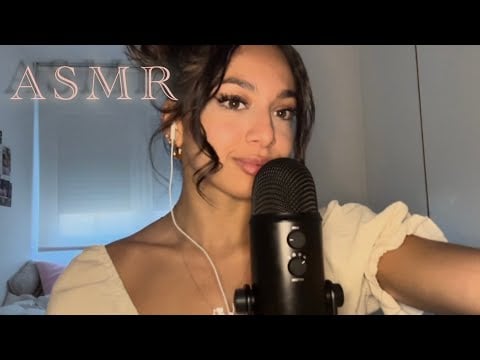 ASMR | cupped whisper ramble + mic scratching (subtle gum chewing)