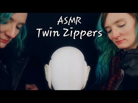 TWIN Zippers (Leather)(ASMR)