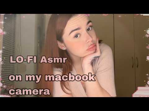 ASMR on my MacBook camera (lofi, fast, camera tapping, mouth sounds, hand movements)