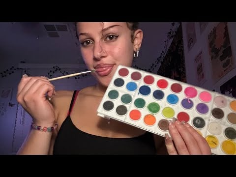 Lofi ASMR | Spit painting you! (mouth sounds)
