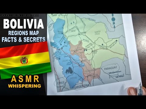 ASMR: BOLIVIA Regions Map Contour | Key Facts and Highlights | ASMR maps and facts