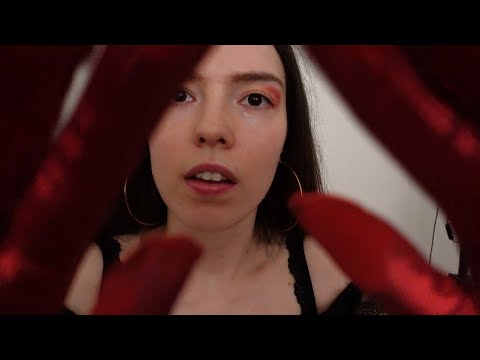ASMR leather gloves massage sounds