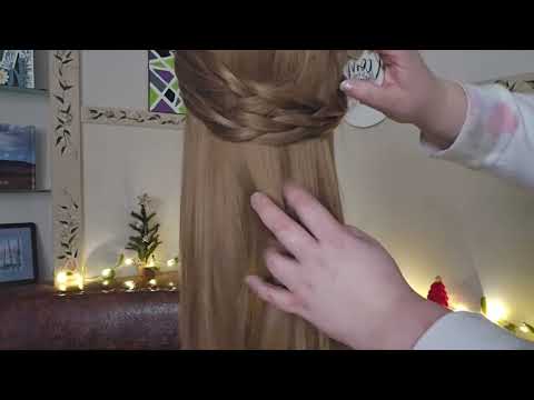 🤶 ASMR Holiday Relaxation Session w/ Micro Attention,  Braiding, & Hairstyles 🤶