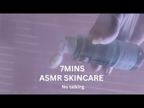 ASMR 7mins (no talking)role play doing your skincare  SPA facials 🧼sleep 10000%