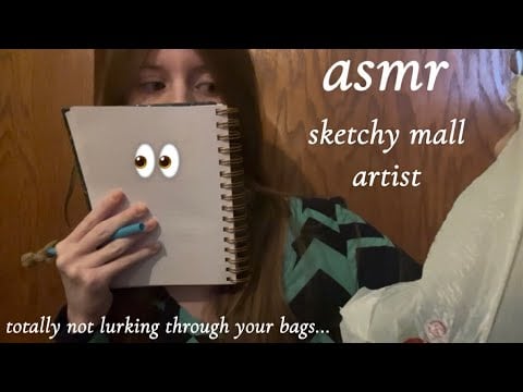 asmr sketchy artist draws you at the mall ✍🏻 (lofi roleplay)