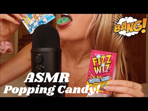 ASMR POPPING Candy // Fizz Wiz... TINGLES 터지는 사탕을 먹고