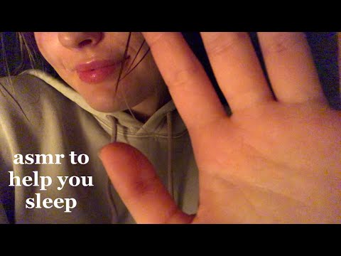 ASMR slow handmovements with shushing and camera covering