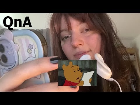 ASMR //QNA with random ear licking