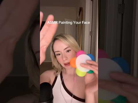 painting your face while you fall asleep🖌️😊 #asmr #visualasmr