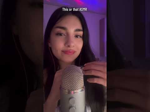 ASMR this or that (satisfying sounds)