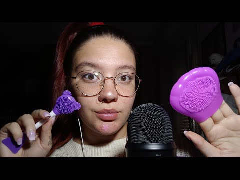 ADDORMENTATI con QUESTI DUE OGGETTI RILASSANTI PER LA SKINCARE (Mic Scratching) 😴💜 | ASMR ITA