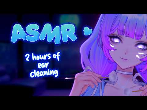 [ASMR] 2 hours of cute ear cleaning ✨cyber cow, salty nurse, hot scientist, cyber cat