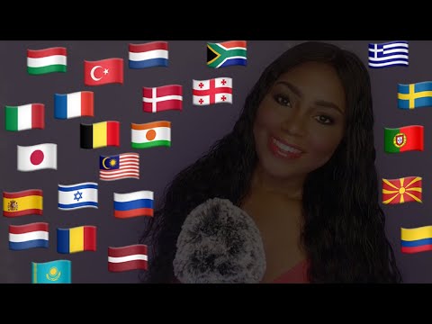 ASMR | SAYING “ASMR!" IN 30 DIFFERENT LANGUAGES | RUSSIAN ITALIAN HEBREW MALAY DANISH | TINGLES