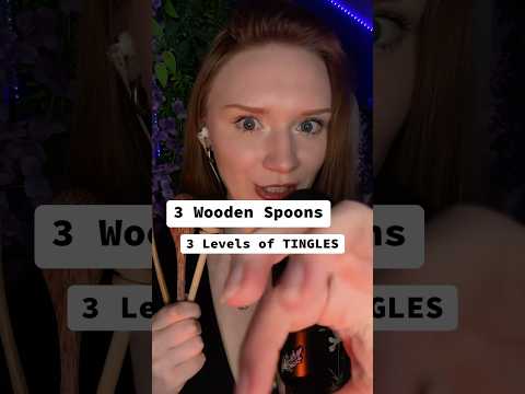 3 different wooden spoons ASMR 😍🫠