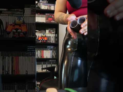 Hair curlers tingles #relax #sleep #asmrtriggers #leatherleggings