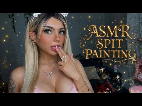 Mi primer ASMR Spit Painting🤍