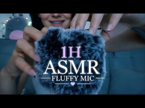 1H ASMR Fluffy Mic Triggers 🩶