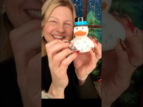 ASMR Christmas Rubber Ducks 🐥🎄 Tam’s ASMR #asmr #asmrtapping ✨