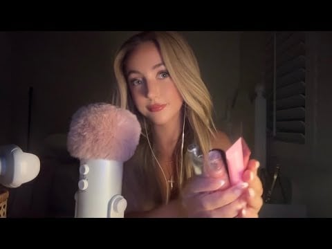 LIVE ASMR (Replay) Face Brushing, Wooden Tapping & Soft Whispers ✨ Sleep, Tingles, Relaxation 