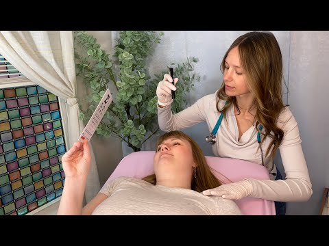 ASMR Cranial Nerve Exam | Head, Eyes, Ears & Face (Medical Roleplay) with @CaitC-ASMR 