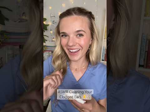 ASMR Cleaning Your Clogged Ears 🤍 #fyp #asmr #doctor #earcleaning #asmrvideos #relax