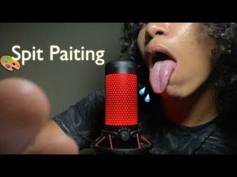 ASMR ULTIMATE SPIT PAINTING 🎨 | MOUTH SOUNDS