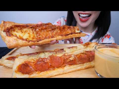 LOG PIZZA (ASMR EATING SOUNDS) LIGHT WHISPERS | SAS-ASMR
