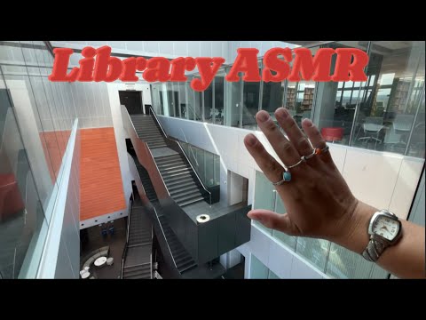 ASMR:A Tour of The Library: Book Tapping, etc.📚