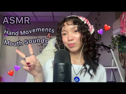 ASMR|Hand Movements & Mouth Sounds ~asmr elle~