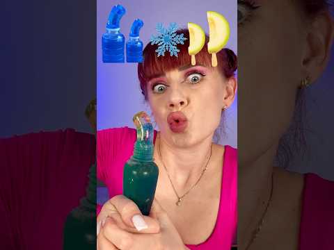 ASMR Blue Honey Jelly, Melon Ice Crem Emoji  #mukbang #eating