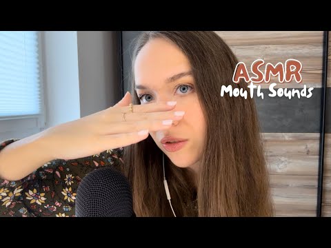 ASMR Mouth Sounds + Hand Movements 👄 (Tongue Clicking, Kissing Sounds, Close Up Inaudible Whispers)