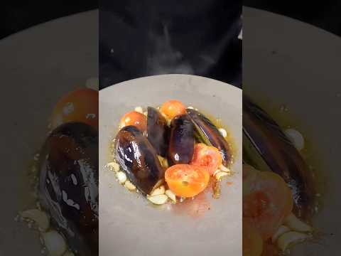 🔥 ASMR Baingan Ka Bharta | Smoky & Desi | Satisfying Cooking Sounds #shorts #asmr