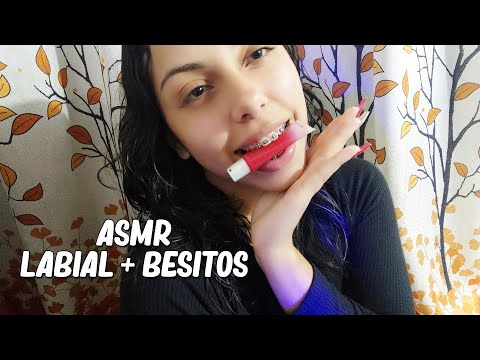 ASMR | ME APLICO MUCHAS CAPITAS DE BRILLO LABIAL✨💄 | Sonidos relajantes y muchos besitos👄