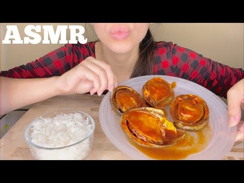 ASMR Spicy Braised ABALONES (Eating Sounds) ( Spicy Seafood)