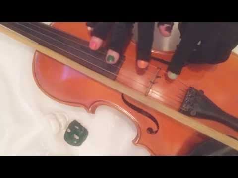 Tapping, brushing and touching a violin  [[ASMR]]