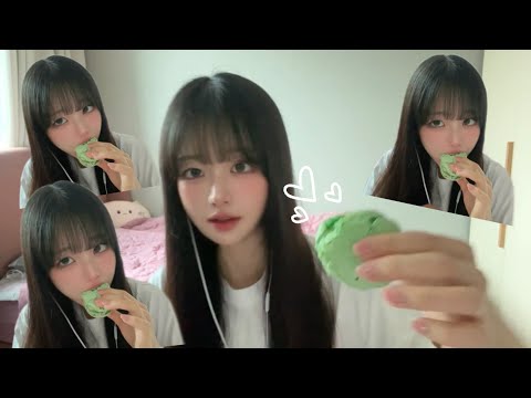 그냥 마카롱 먹는 영상🧀 | 리얼사운드 디저트 먹방 ASMR✨