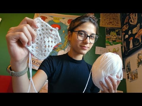 ASMR FAZENDO CROCHÊ🧶✨️