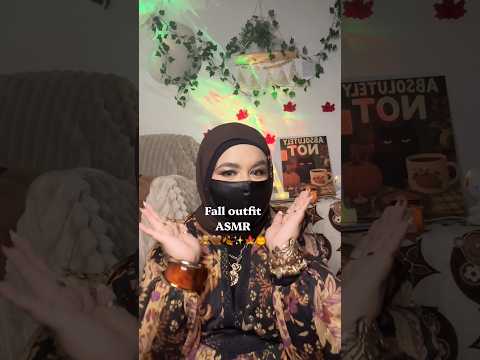 Fall outfit asmr🤎🍂🎃🍁🧸 #asmr