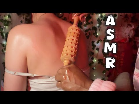 ASMR Real Person Hair Play, Back Rubbing & Neck Massage (Deep Relaxation, Tingly Personal Attention)