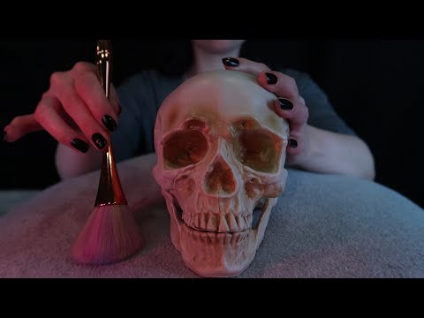 ASMR Face Massage on a Skeleton ⭐ Hypnotic Hand Movements ⭐ Soft Spoken